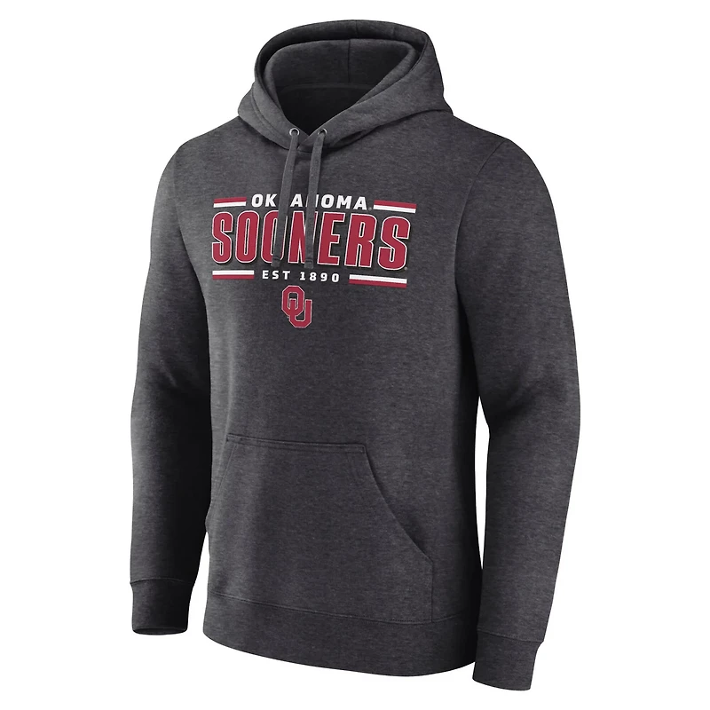 Fanatics Oklahoma Sooners Horizontal Block Fleece Pullover Hoodie