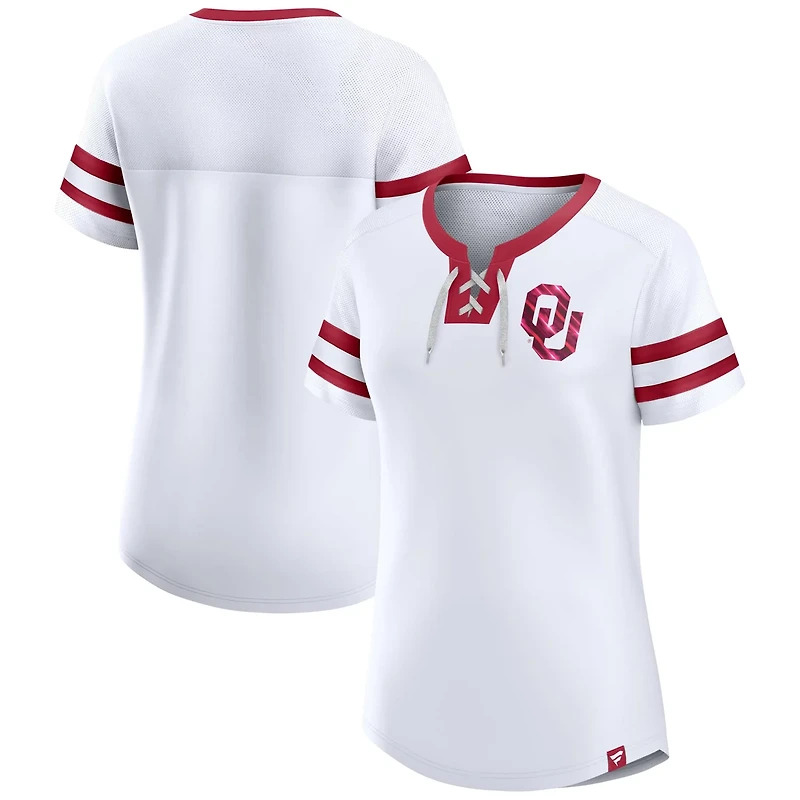Fanatics Oklahoma Sooners Iconic Athena Lace Up T-Shirt