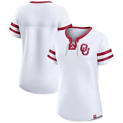 Fanatics Oklahoma Sooners Iconic Athena Lace Up T-Shirt
