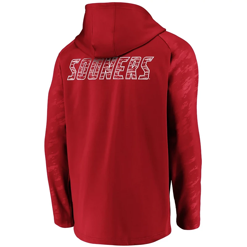Fanatics Oklahoma Sooners Iconic Embossed Defender Full-Zip Hoodie