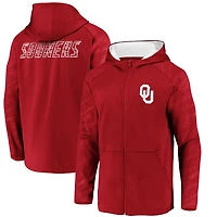 Fanatics Oklahoma Sooners Iconic Embossed Defender Full-Zip Hoodie