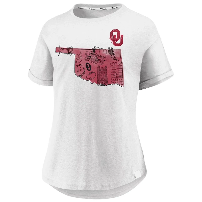 Fanatics Oklahoma Sooners True Classics Hometown Tacked Sleeve T-Shirt