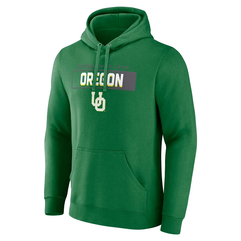 Fanatics Oregon Ducks Iconic Fleece Down The Field Pullover Hoodie