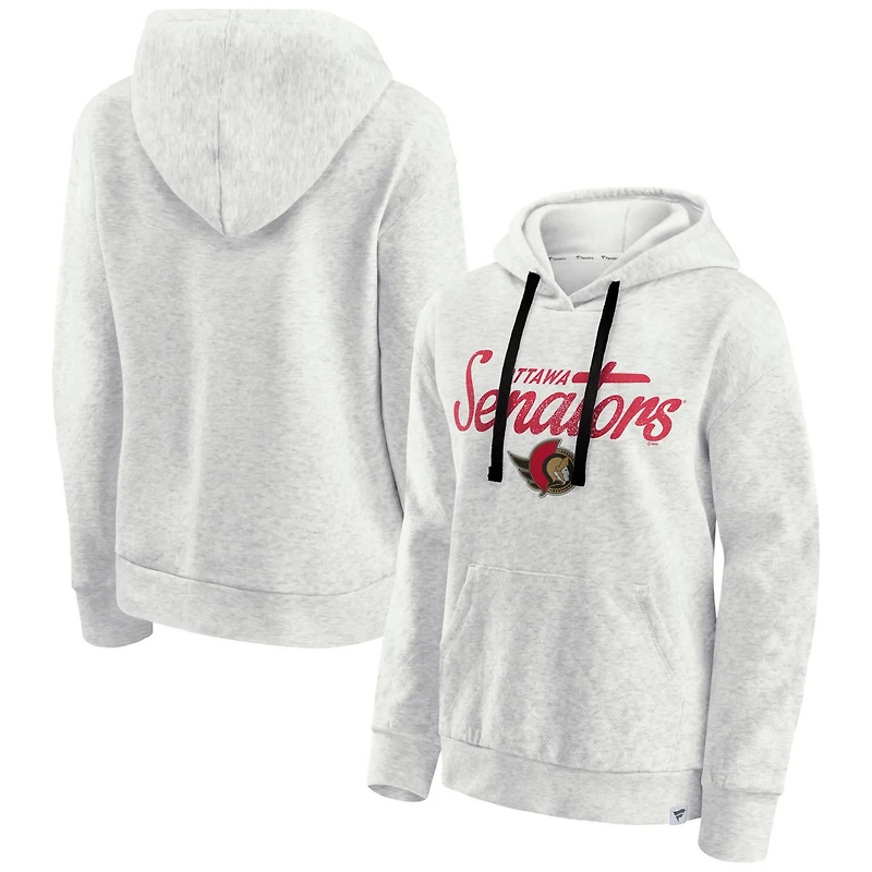 Fanatics Ottawa Senators True Classics Quilted Pullover Hoodie