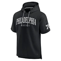 Fanatics Philadelphia 76ers Elements Ready Short Sleeve Pullover Hoodie
