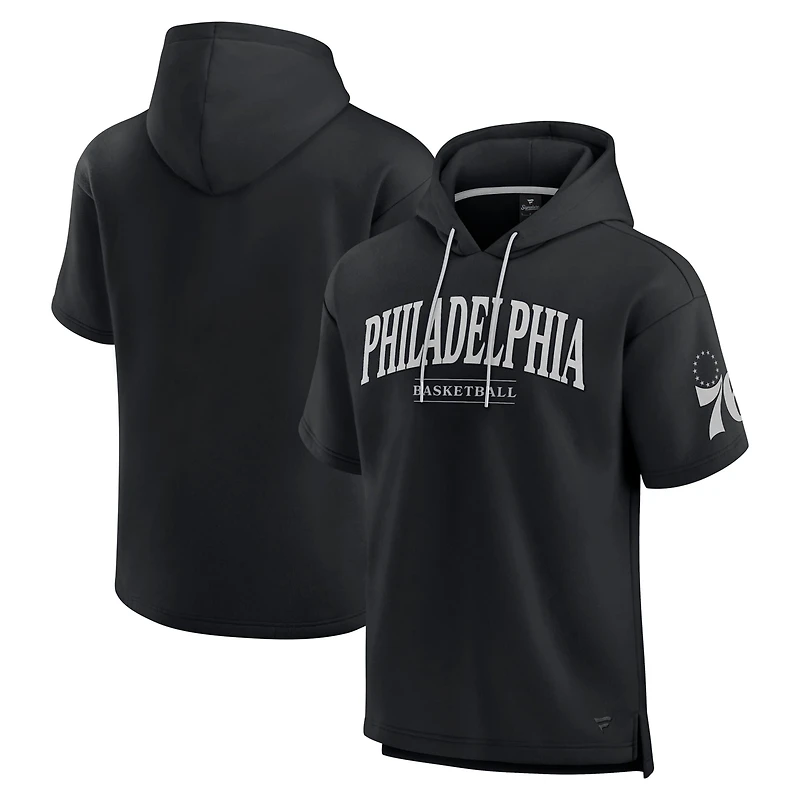 Fanatics Philadelphia 76ers Elements Ready Short Sleeve Pullover Hoodie