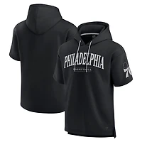 Fanatics Philadelphia 76ers Elements Ready Short Sleeve Pullover Hoodie