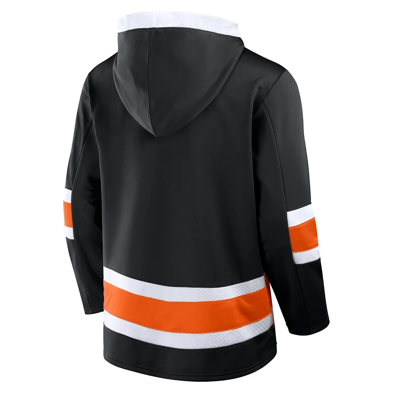 Fanatics Philadelphia Flyers Inside Line Fleece Pullover Hoodie