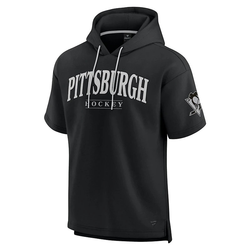 Fanatics Pittsburgh Penguins Elements Ready Short Sleeve Pullover Hoodie