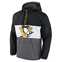 Fanatics Pittsburgh Penguins Flagrant Foul Anorak Raglan Half-Zip Hoodie Jacket