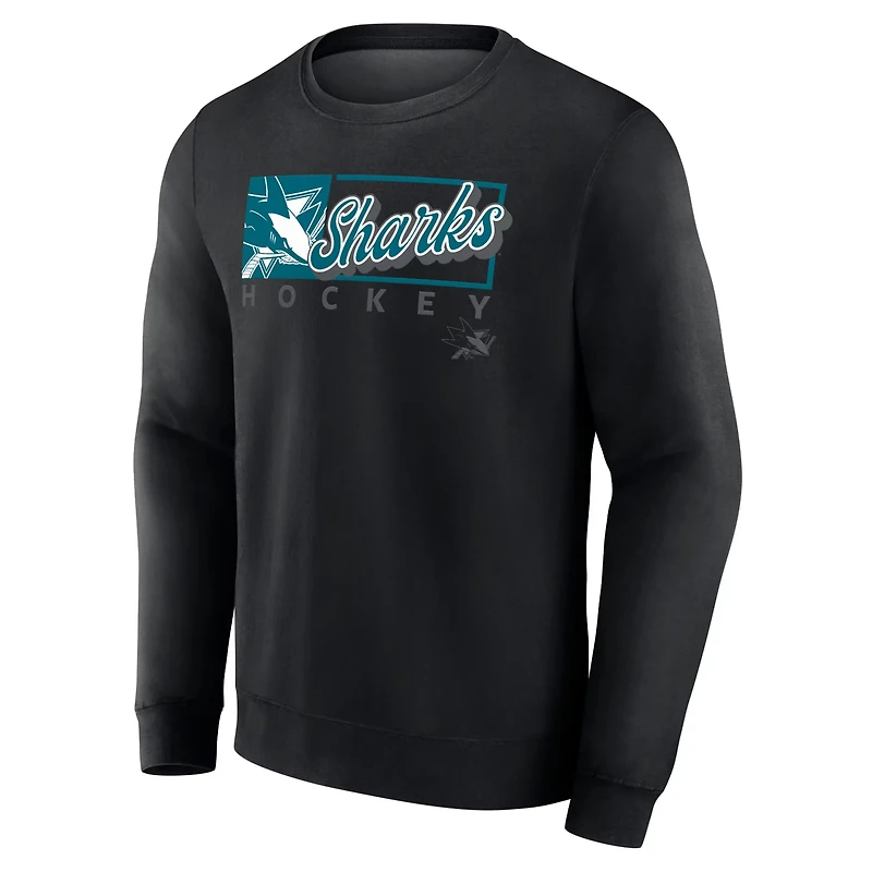 Fanatics San Jose Sharks Focus Fleece Pullover Sweatshirt