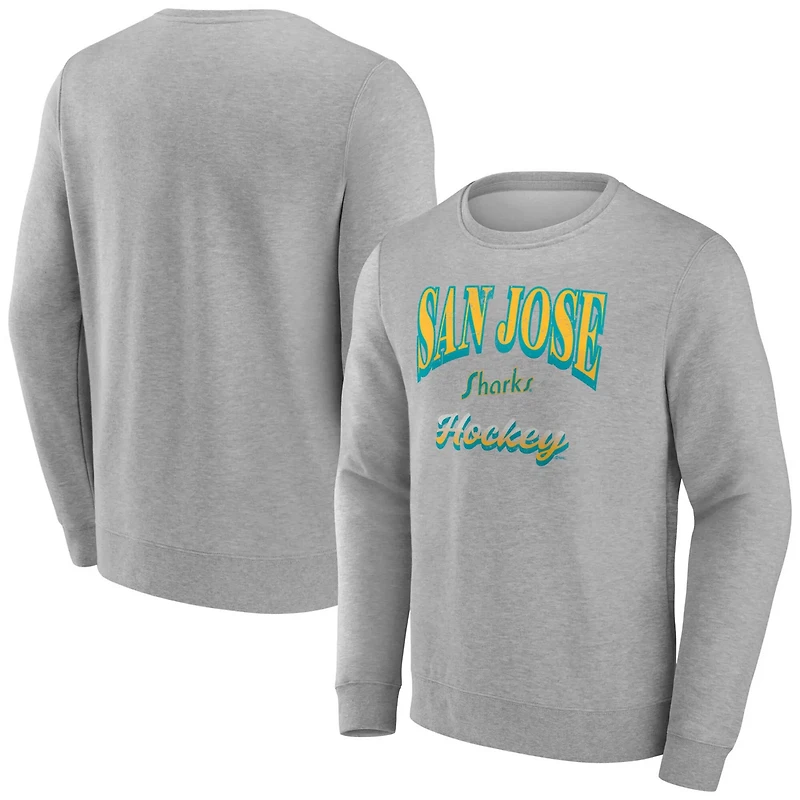 Fanatics San Jose Sharks Light the Candle Fleece Pullover Sweatshirt
