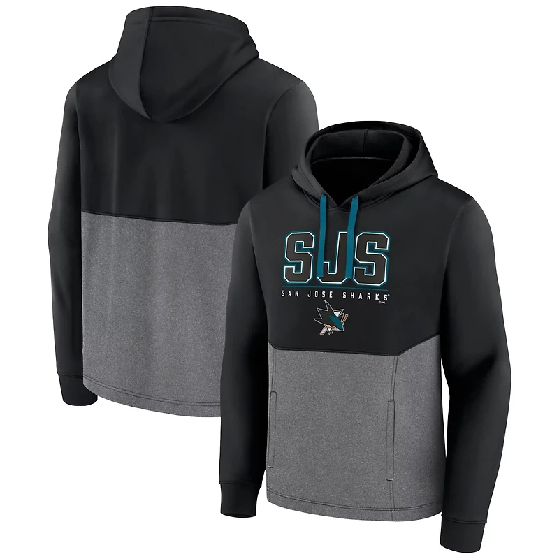 Fanatics San Jose Sharks Successful Tri-Blend Pullover Hoodie