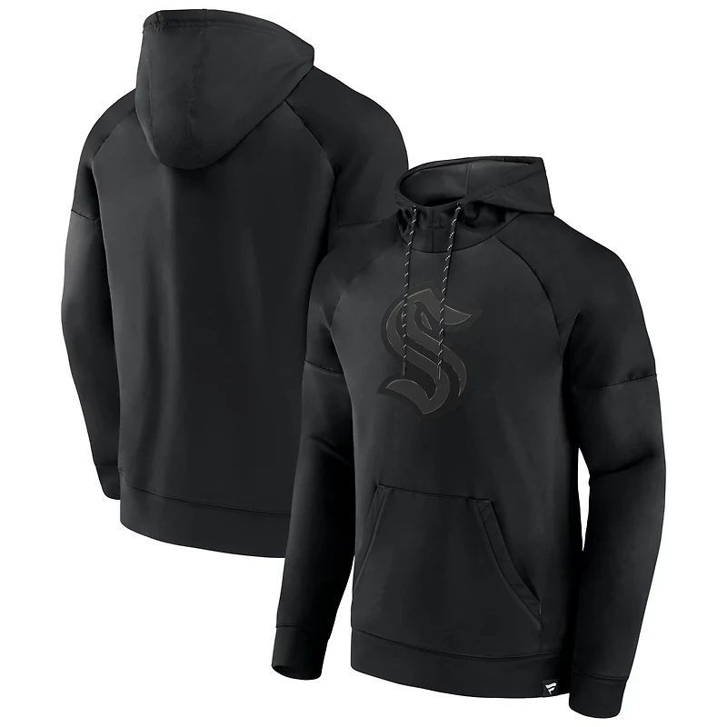 Fanatics Seattle Kraken Ice Defender Raglan Pullover Hoodie