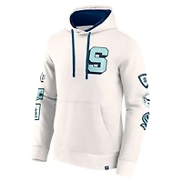 Fanatics Seattle Kraken Letterman Fleece Pullover Hoodie
