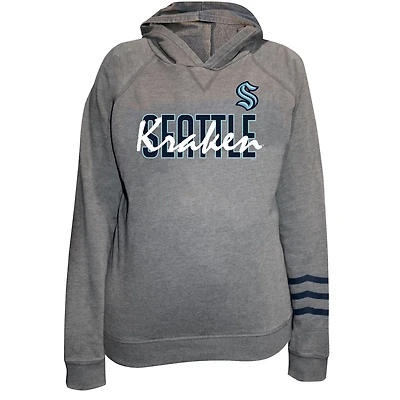 Fanatics Seattle Kraken Plus Lightweight Fleece Raglan Pullover Hoodie