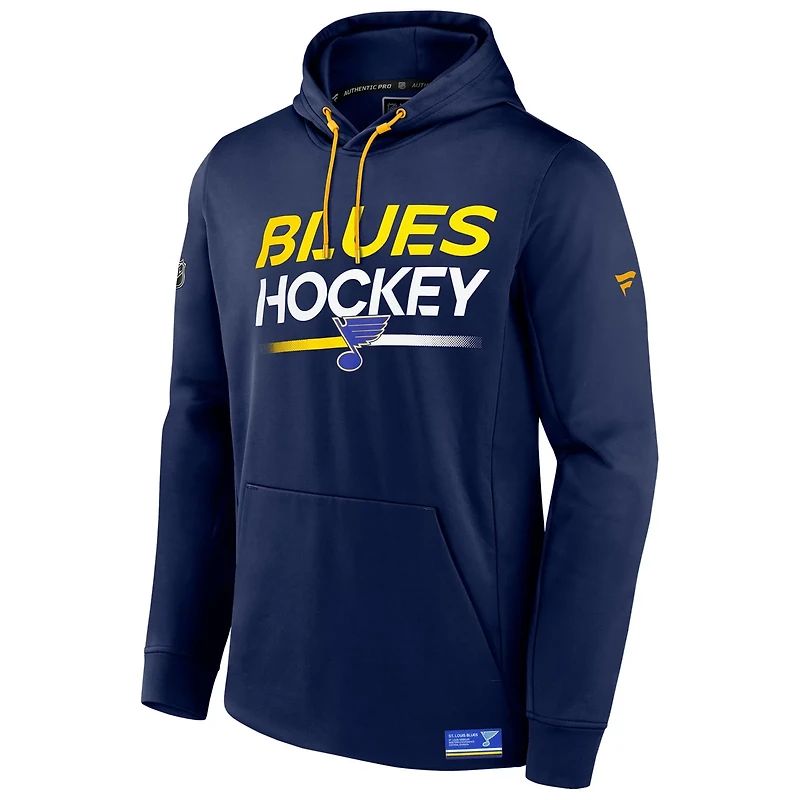 Fanatics St Louis Blues Authentic Pro Fleece Pullover Hoodie