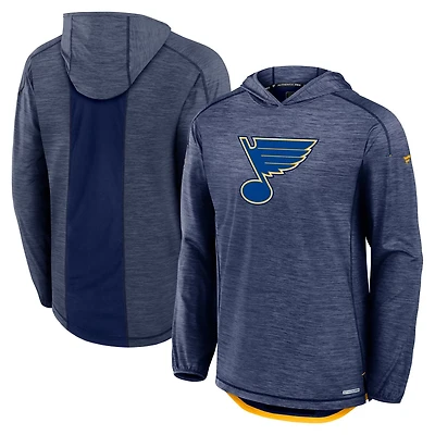Fanatics St Louis Blues Authentic Pro Rink Lightweight Pullover Hoodie