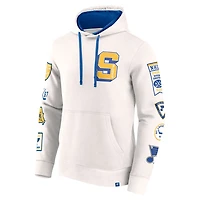 Fanatics St Louis Blues Letterman Fleece Pullover Hoodie