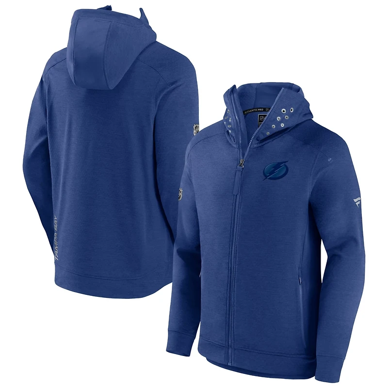 Fanatics Tampa Bay Lightning Authentic Pro Road Tech Lightweight Full-Zip Hoodie Jacket