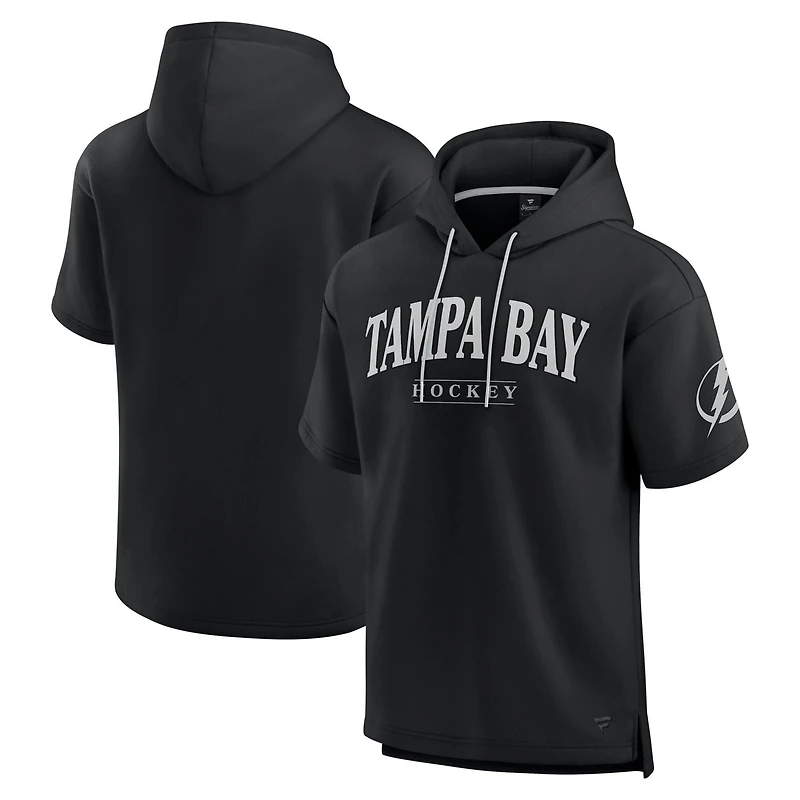 Fanatics Tampa Bay Lightning Elements Ready Short Sleeve Pullover Hoodie