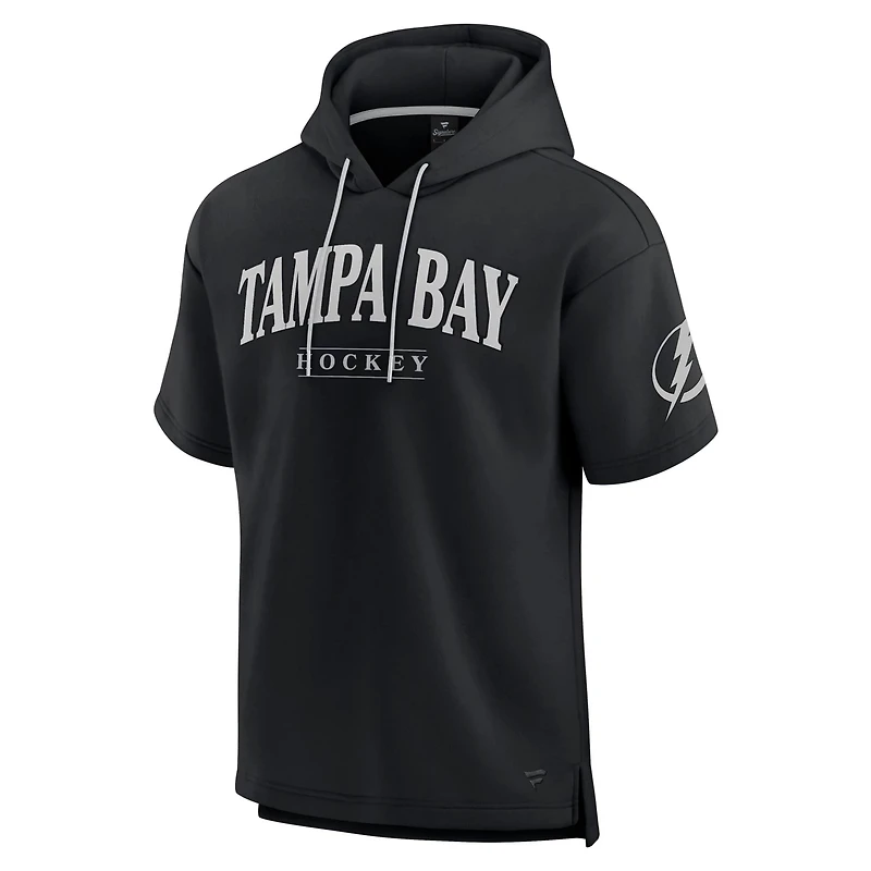 Fanatics Tampa Bay Lightning Elements Ready Short Sleeve Pullover Hoodie