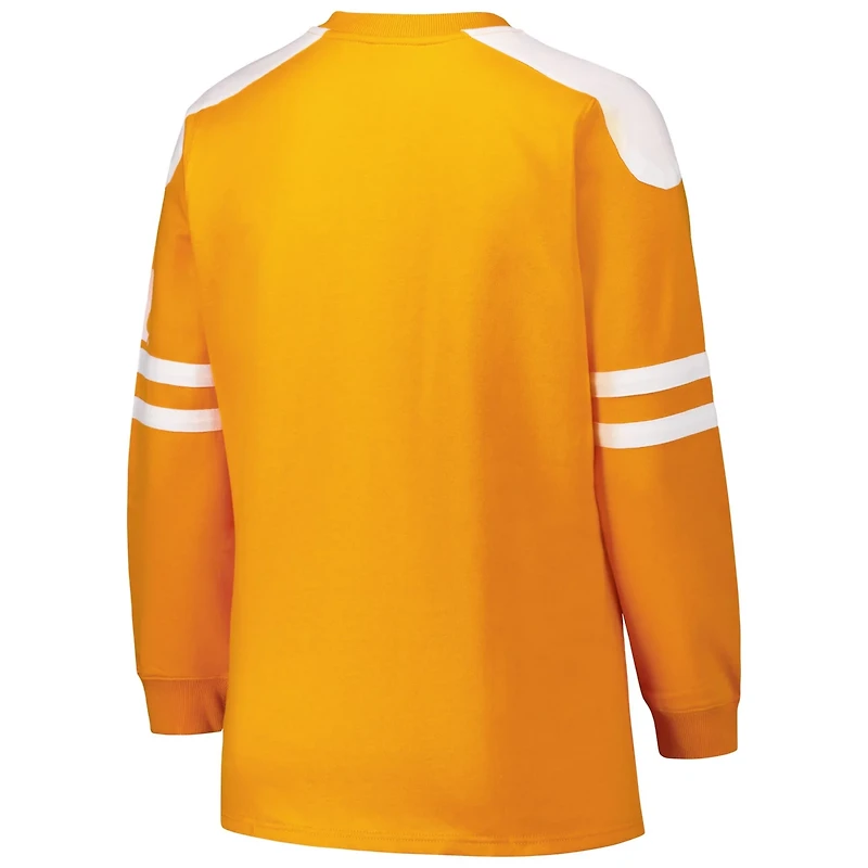 Fanatics Tennessee Volunteers Plus Contrast Sleeve Fleece Pullover Sweatshirt