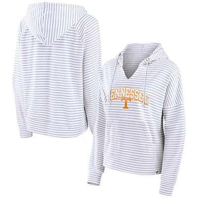 Fanatics Tennessee Volunteers Striped Notch Neck Pullover Hoodie