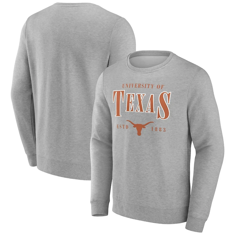 Fanatics Texas Longhorns True Classics Act Fast Fleece Pullover Sweatshirt