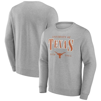 Fanatics Texas Longhorns True Classics Act Fast Fleece Pullover Sweatshirt