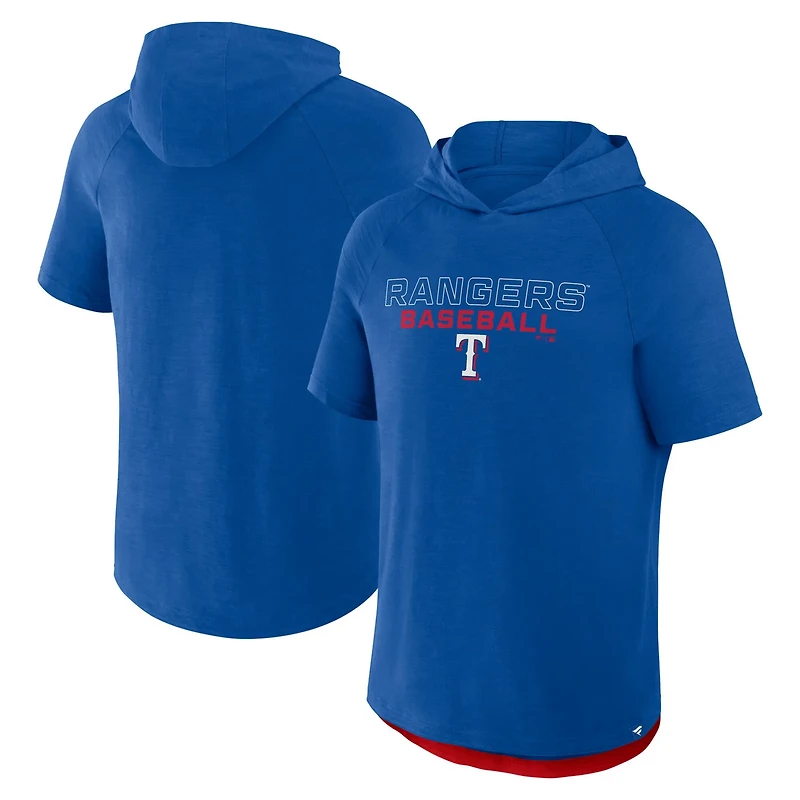 Fanatics Texas Rangers Clubhouse Optimal Play Raglan Hoodie T-Shirt