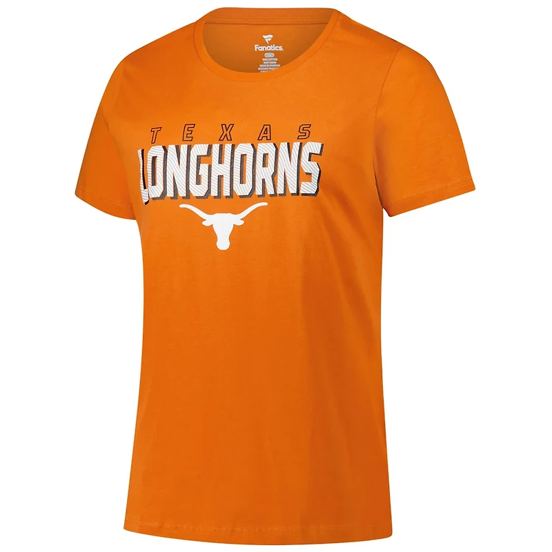 Fanatics Texas Longhorns Plus Lean Scoop Neck T-Shirt