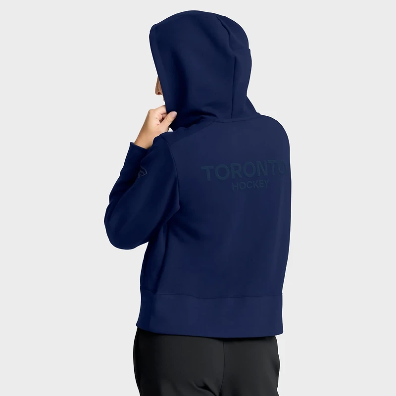 Fanatics Toronto Maple Leafs Authentic Pro Road Tri-Blend Quarter-Zip Hoodie