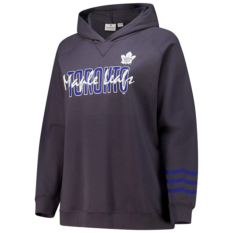 Fanatics Toronto Maple Leafs Plus Lightweight Fleece Raglan Pullover Hoodie