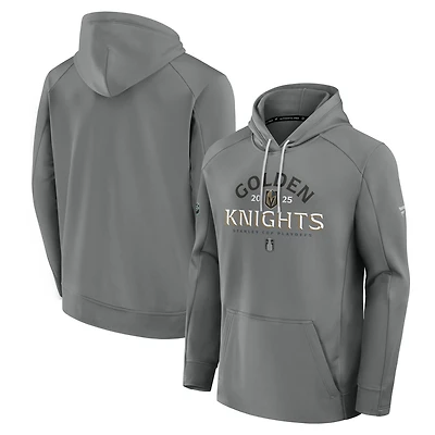 Fanatics Vegas Golden Knights 2025 Stanley Cup Playoffs Authentic Pro Rink Fly Fleece Pullover Hoodie