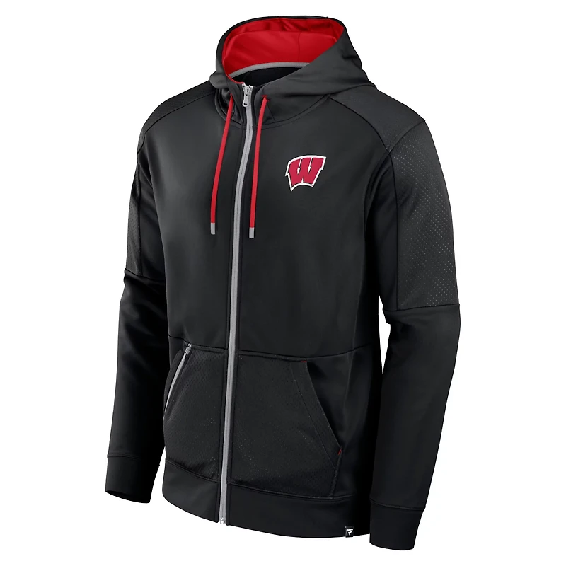 Fanatics Wisconsin Badgers Defender Full-Zip Hoodie