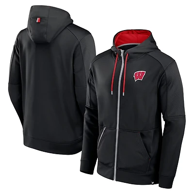 Fanatics Wisconsin Badgers Defender Full-Zip Hoodie