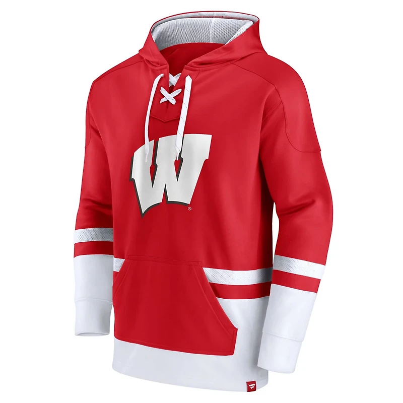 Fanatics Wisconsin Badgers First Battle Pullover Hoodie