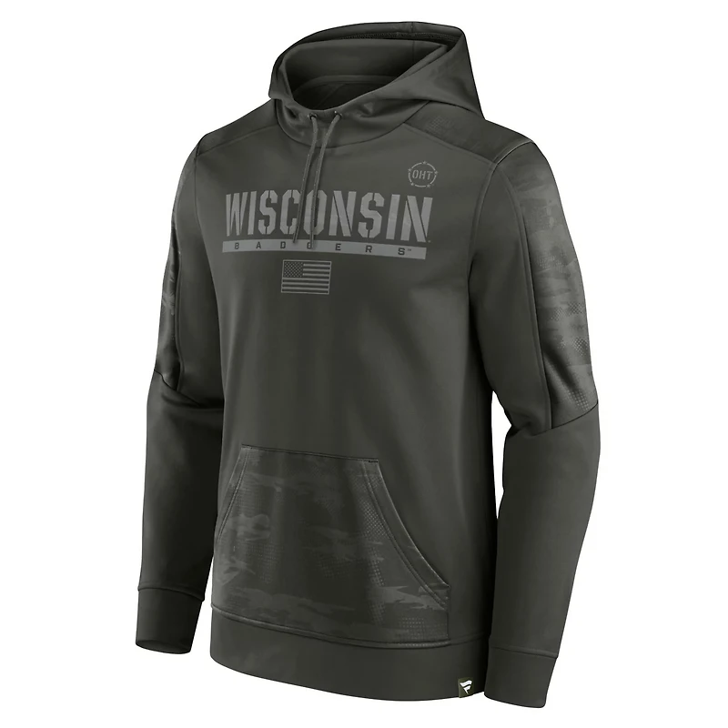 Fanatics Wisconsin Badgers OHT Military Appreciation Guardian Pullover Hoodie