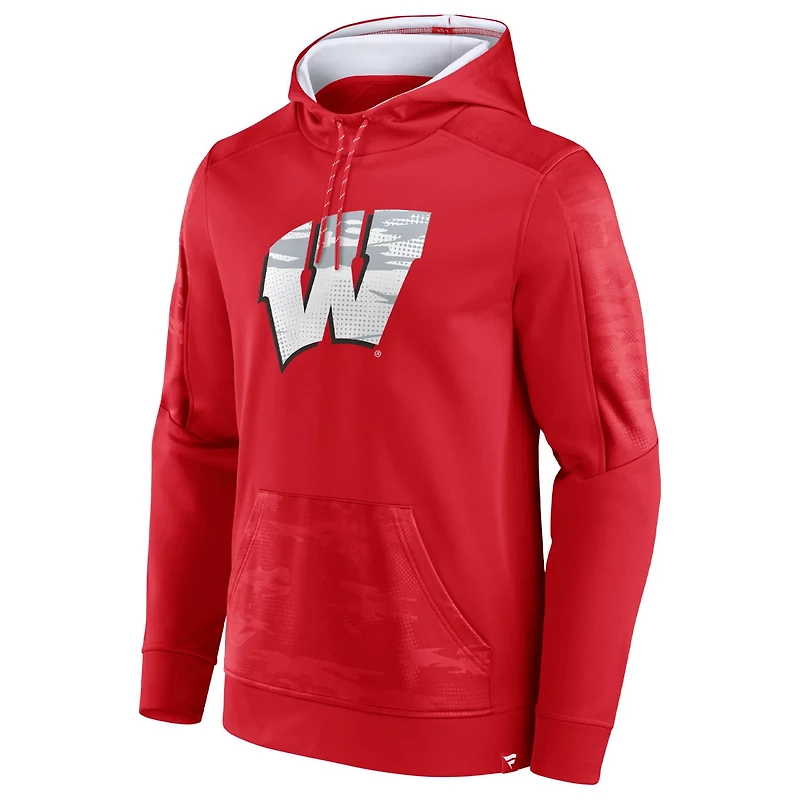 Fanatics Wisconsin Badgers On The Ball Pullover Hoodie