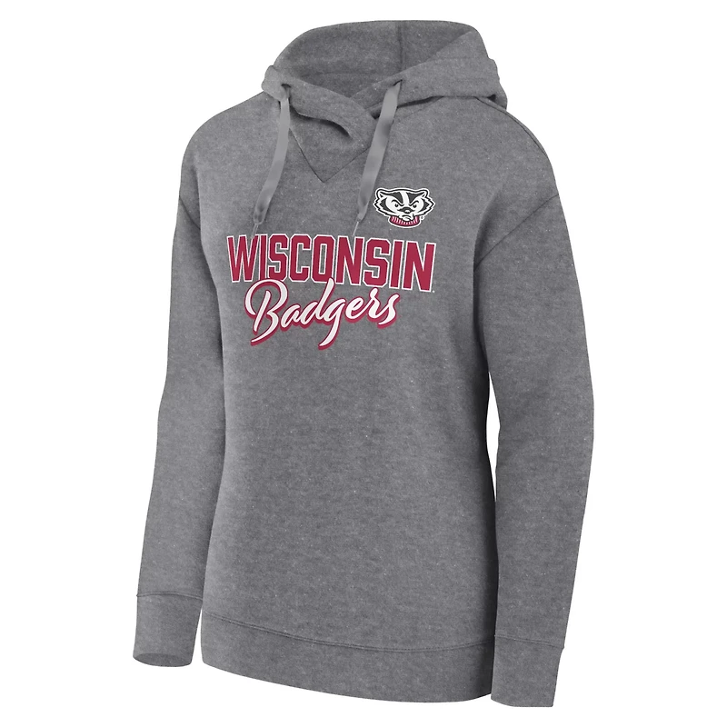Fanatics Wisconsin Badgers Script Favorite Pullover Hoodie