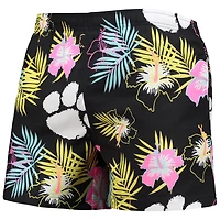 FOCO Clemson Tigers Neon Floral Swim Trunks
