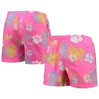 FOCO Clemson Tigers Neon Floral Swim Trunks