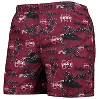 FOCO Mississippi State Bulldogs Island Palm Swim Trunks