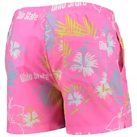 FOCO Ohio State Buckeyes Neon Floral Swim Trunks