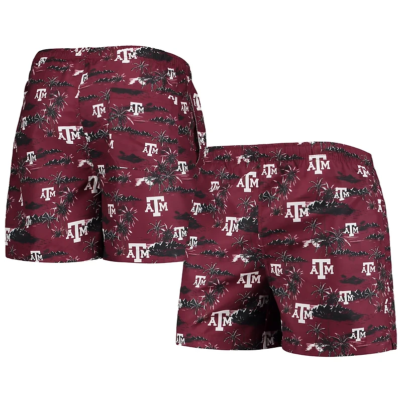 FOCO Texas AM Aggies Island Palm Swim Trunks