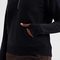 Freely Women's Hilary Mixed Rib Cozy 1/2-Zip Hoodie