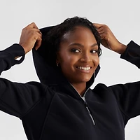 Freely Women's Hilary Mixed Rib Cozy 1/2-Zip Hoodie