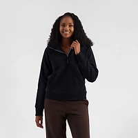 Freely Women's Hilary Mixed Rib Cozy 1/2-Zip Hoodie