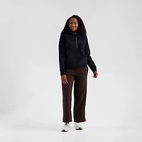 Freely Women's Hilary Mixed Rib Cozy 1/2-Zip Hoodie